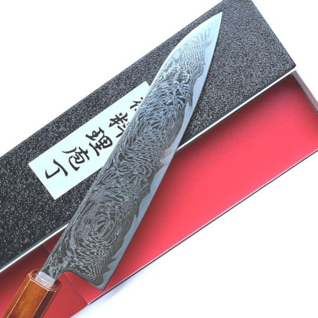Faca Wave chef Damasco 67 camadas 210 mm