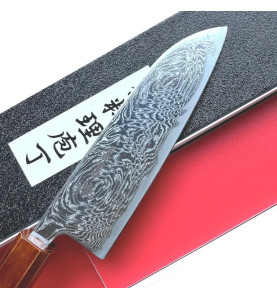Faca Santoku Damasco 67 camadas, aço AUS10