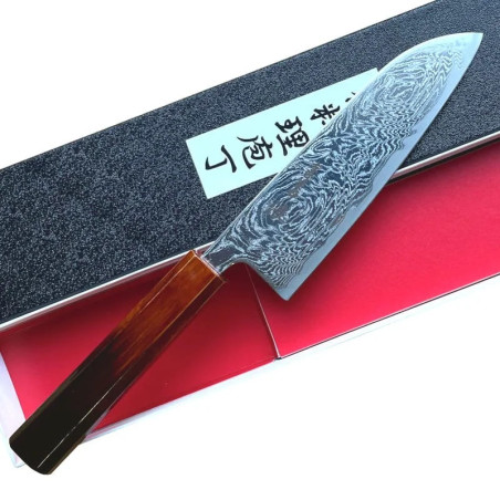 Faca Santoku Damasco 67 camadas, aço AUS10