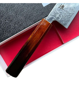 Faca Santoku Damasco 67 camadas, aço AUS10