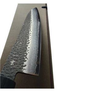 Hocho Gen Black, Damasco 33 camadas 210 mm, comprar faca cozinheiro