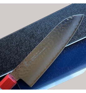 Faca Takayuki Kouseki Damasco Santoku 170 mm