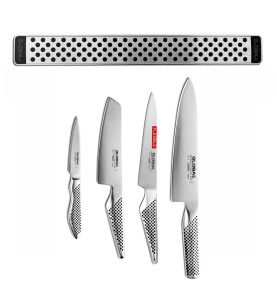 Conjunto facas Global G-251138/M30 inclui 4 facas e barra magnética