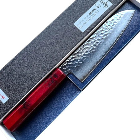 Faca Sakai Takayuki Nanairo Santoku 170 mm