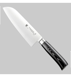 Faca Santoku use a faca santoku para cortar legumes, carne e legumes.