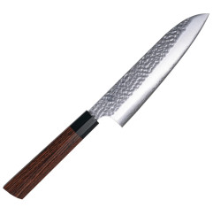 Santoku faca japonesa Kanetsugu Heptagon Wood 170 mm,