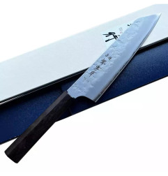 Faca Kengata Takayuki, lâmina San Mai, aço inoxídavel VG 10, 190 mm