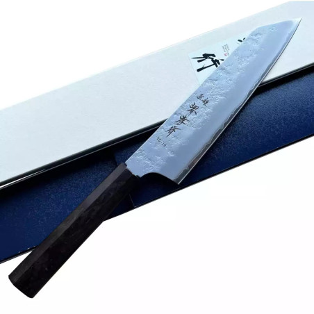 Faca Kengata Takayuki, lâmina San Mai, aço inoxídavel VG 10, 190 mm