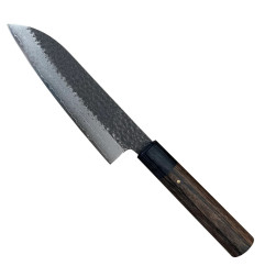 Faca Shizu Hamono Gen Santoku 165 mm, Tsuchime e Damasco