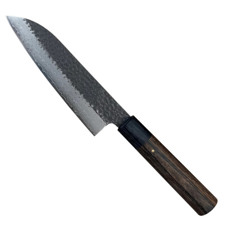 Faca Shizu Hamono Gen Santoku 165 mm, Tsuchime e Damasco