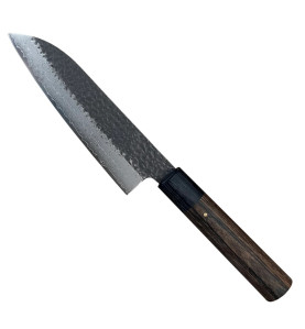 Faca Shizu Hamono Gen Santoku 165 mm, Tsuchime e Damasco
