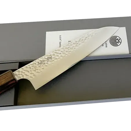 Faca Soot Black Santoku 170 mm