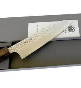 Faca japonesa Seki Kanetsugu Soot Black Santoku 170 mm