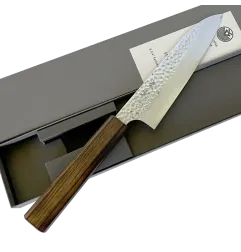 Faca japonesa Seki Kanetsugu Soot Black Santoku 170 mm