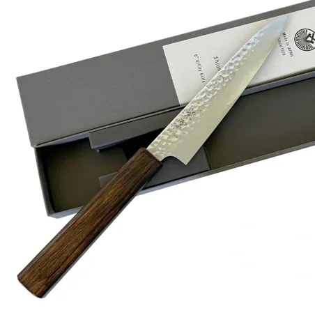 Faca japonesa Kanetsugu Shiun Soot petty VG 10 San Mai