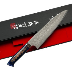 Faca Japonesa Takeshi Saji VG10 Cross Tsuchime Gyuto 210mm