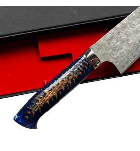 Faca Japonesa Takeshi Saji VG10 Cross Tsuchime Gyuto 210mm