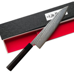 Faca Tsunehisa Ginsan Damasco Nawame Gyuto 240 mm