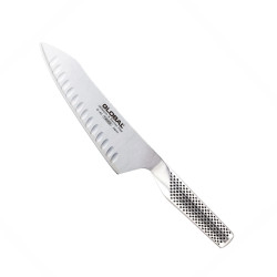 Faca Global G-83 de chef oriental alveolado com lâmina de 180 mm