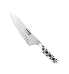 Faca Global G-83 de chef oriental alveolado com lâmina de 180 mm