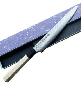 Faca japonesa cozinha Hocho Sashimi Damasco 240 mm