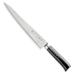 Tamahagane Sujihiki, faca de filetagem 240 mm, aço de Damasco