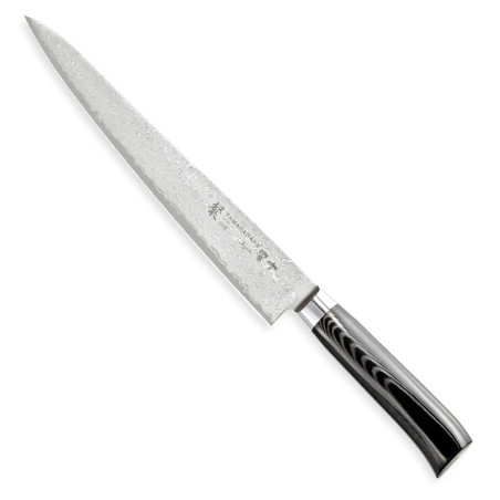 Tamahagane Sujihiki, faca de filetagem 240 mm, aço de Damasco