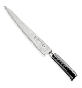 Tamahagane Sujihiki, faca de filetagem 240 mm, aço de Damasco