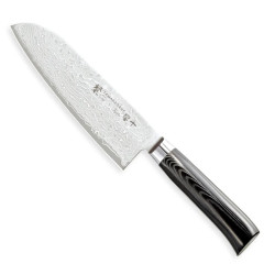 Faca de cozinha Santoku Tamahagane Damasco SNMH-1114